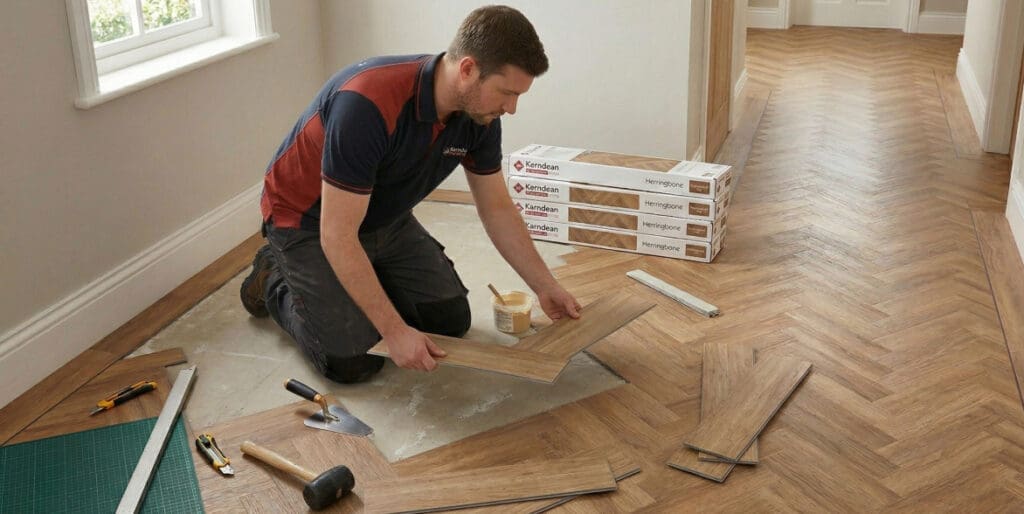 Karndean Flooring Fitters Guide to Installing Parquet / Herringbone
