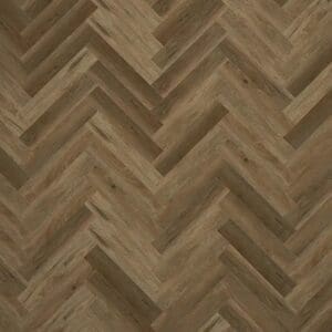 Close up of alva english oak parquet flooring showing herringbone pattern