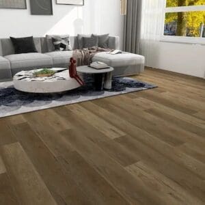 Alva english oak plank flooring in modern living room setting
