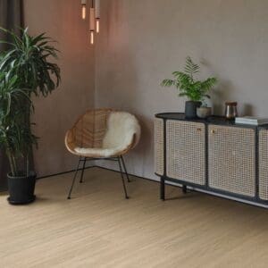 Dolce prime pvp406 flooring in a contemporary living room with plants