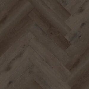 Close up of alva artic oak parquet showing herringbone pattern and wood grain detail