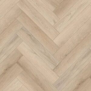Close up of alva hazelnut brown parquet herringbone pattern