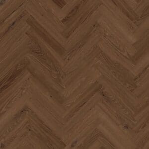 Roma oak herringbone pattern luxury vinyl flooring close up view