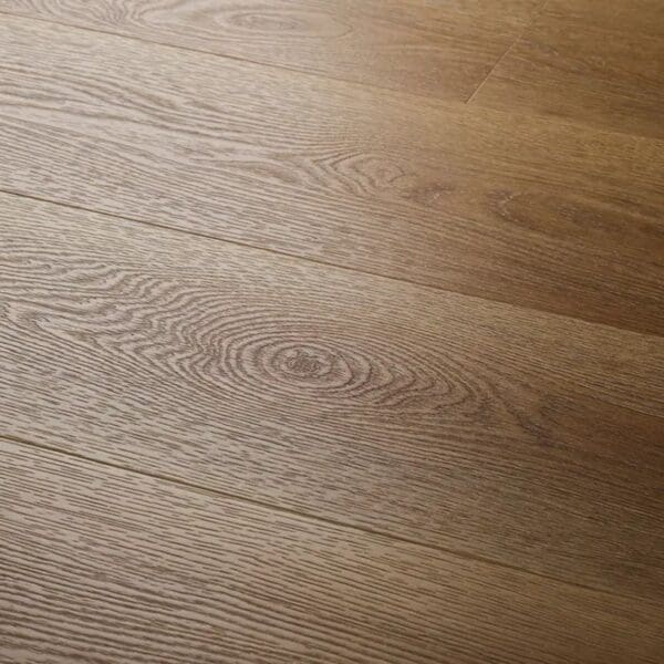 Close up view of textures summer oak plank showing detailed wood grain texture