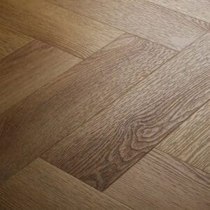 Close up view of textures summer oak herringbone showing wood grain detail