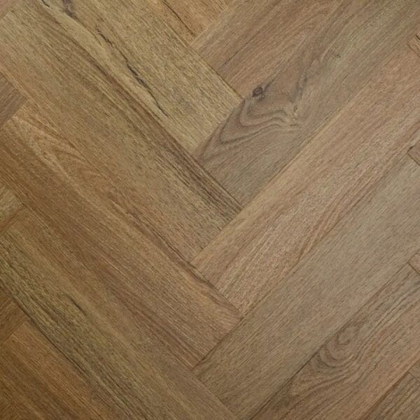 Textures aged oak herringbone luxury vinyl tile flooring in warm brown tones
