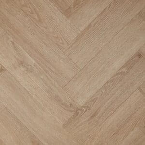 Textures light oak herringbone luxury vinyl tile flooring in warm oak tones