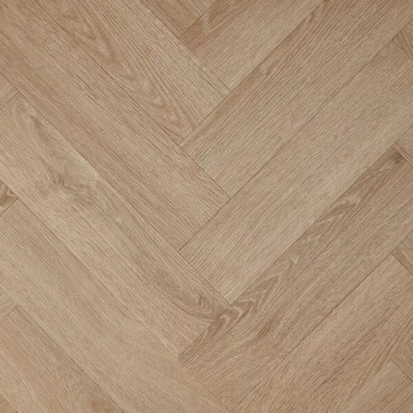 Textures light oak herringbone luxury vinyl tile flooring in warm oak tones