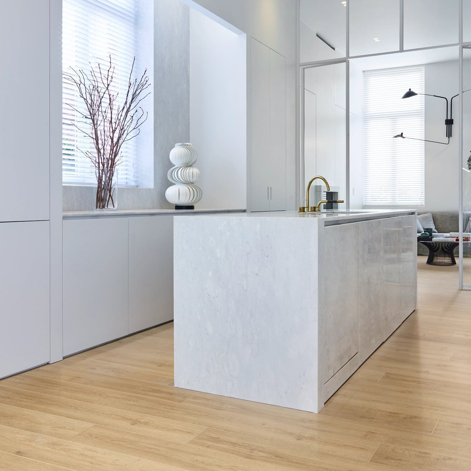 COREtec Essentials 1200+ Series Rustled Oak 50 flooring - room shot showing texture and color