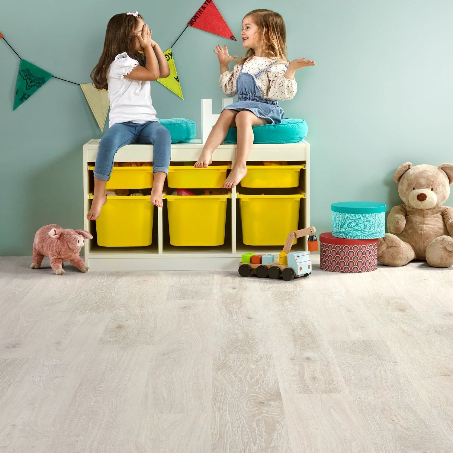 COREtec Essentials 1500 Series Boston Oak 03 flooring - room shot showing texture and color