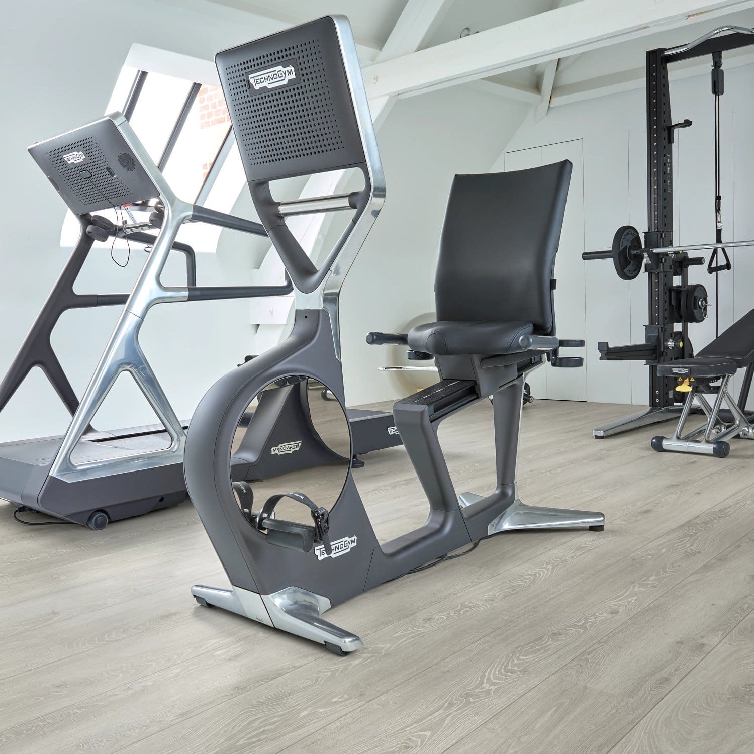 COREtec Essentials 1500+ Series Boston Oak 92 flooring - room shot showing texture and color