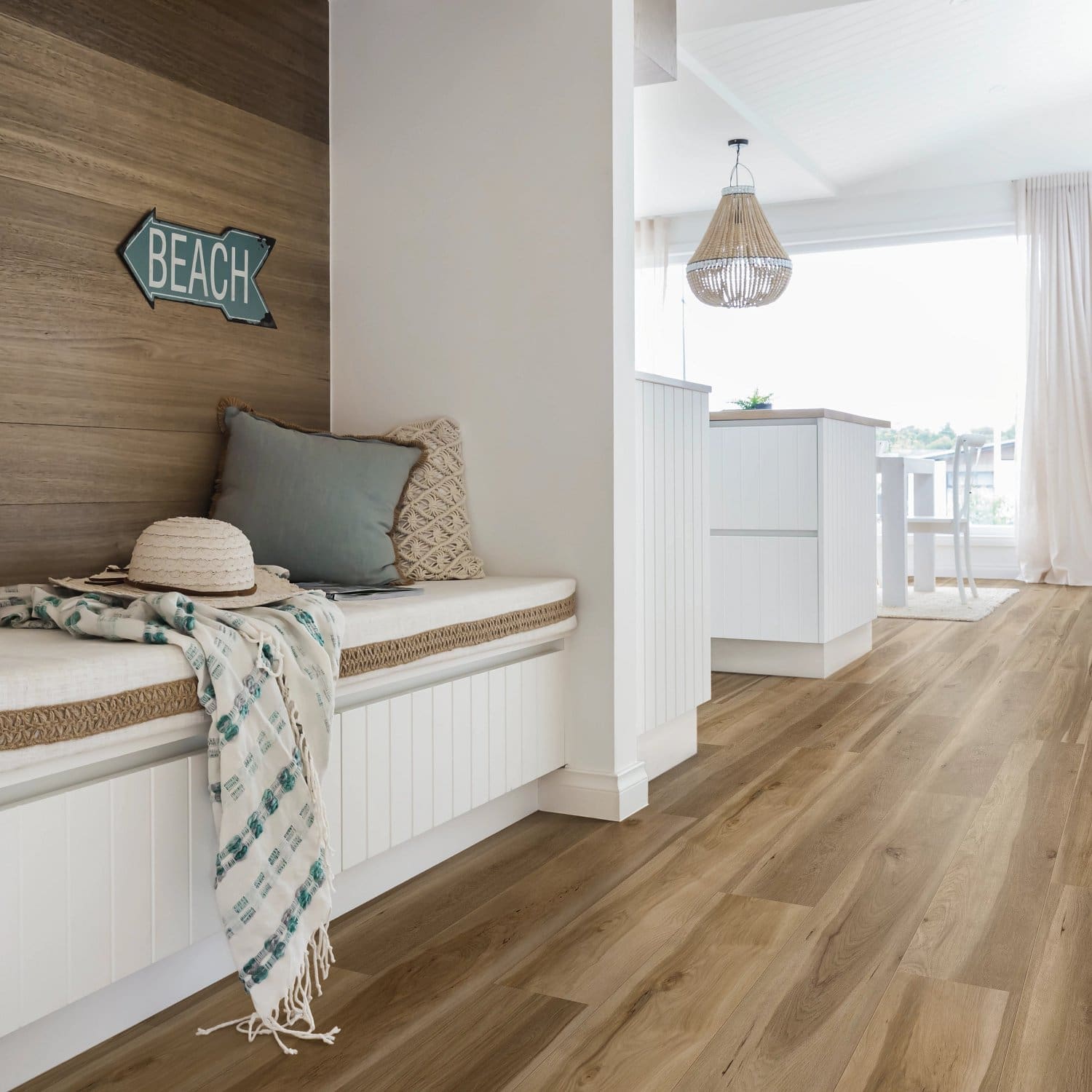 COREtec Essentials 1500+ Series Ocala Walnut 87 flooring - room shot showing texture and color