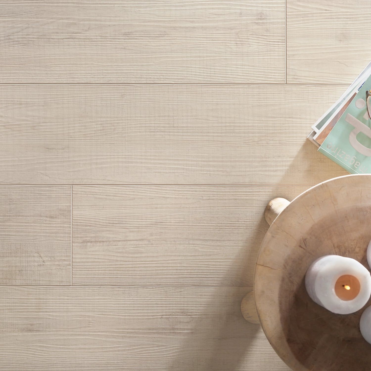 COREtec Essentials 1800+ Series Dobra Oak 51 flooring - room shot showing texture and color