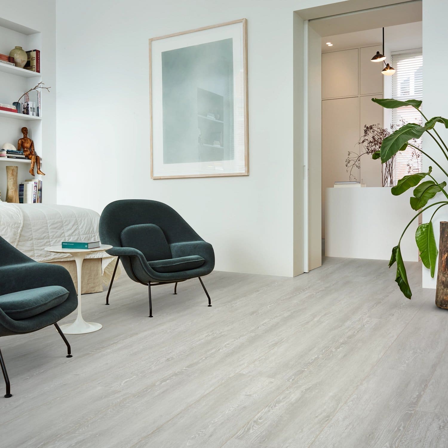 COREtec Essentials 1800+ Series Unity Oak 57 flooring - room shot showing texture and color