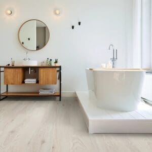 COREtec Essentials 1800+ Series Minnesota Ash 03 flooring - room shot showing texture and color