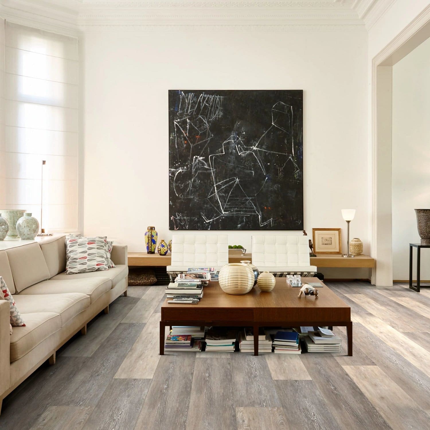 COREtec Essentials 1800+ Series Ellis Oak 54 flooring - room shot showing texture and color