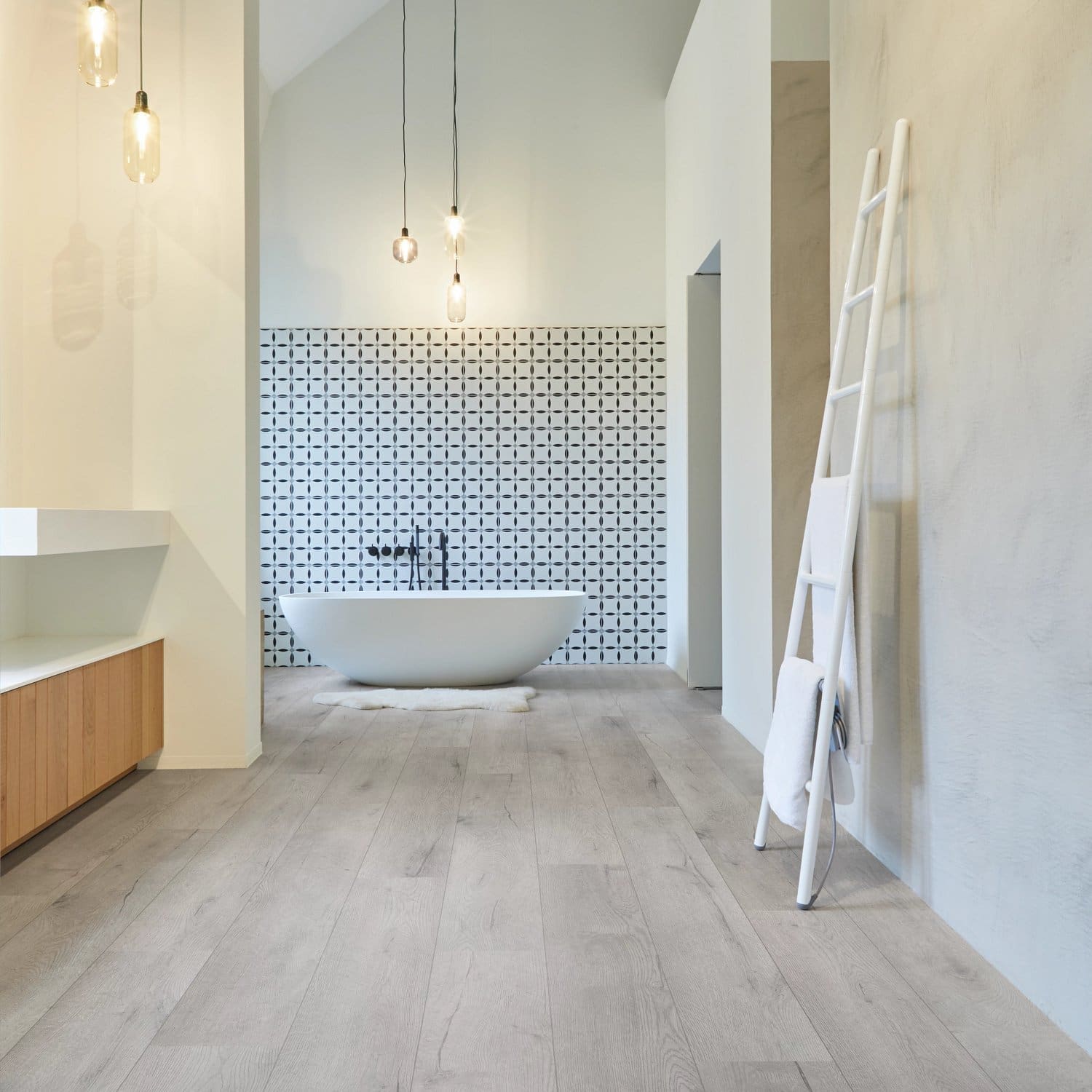 COREtec Essentials 1800+++ Series Fremont Oak 93 flooring - room shot showing texture and color