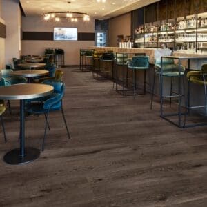COREtec Essentials 1800+++ Series Munster Oak 88 flooring - room shot showing texture and color