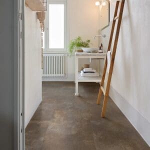 COREtec Essentials Tile Series Cosmic Copper 67 flooring - room shot showing texture and color