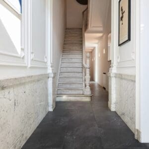 COREtec Essentials Tile+ Series Vela 54 flooring - room shot showing texture and color