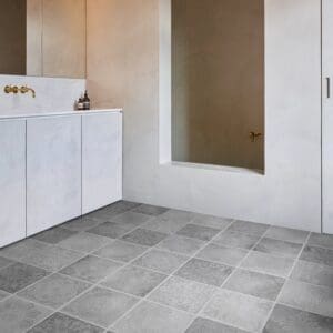 COREtec Essentials Tile++ Series Rabat 94 flooring - room shot showing texture and color