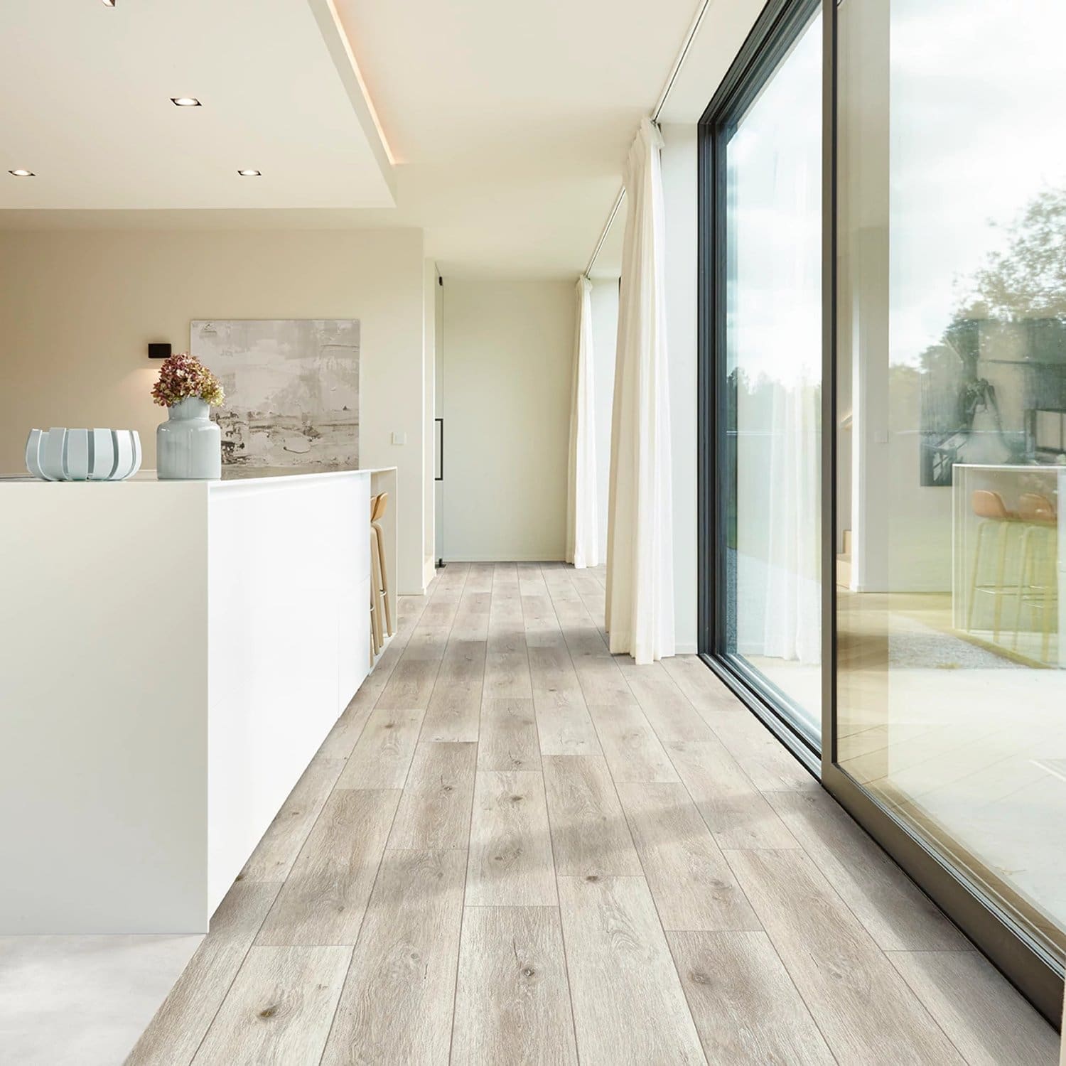 COREtec Naturals 1200+ Series Swamp flooring - room shot showing texture and color