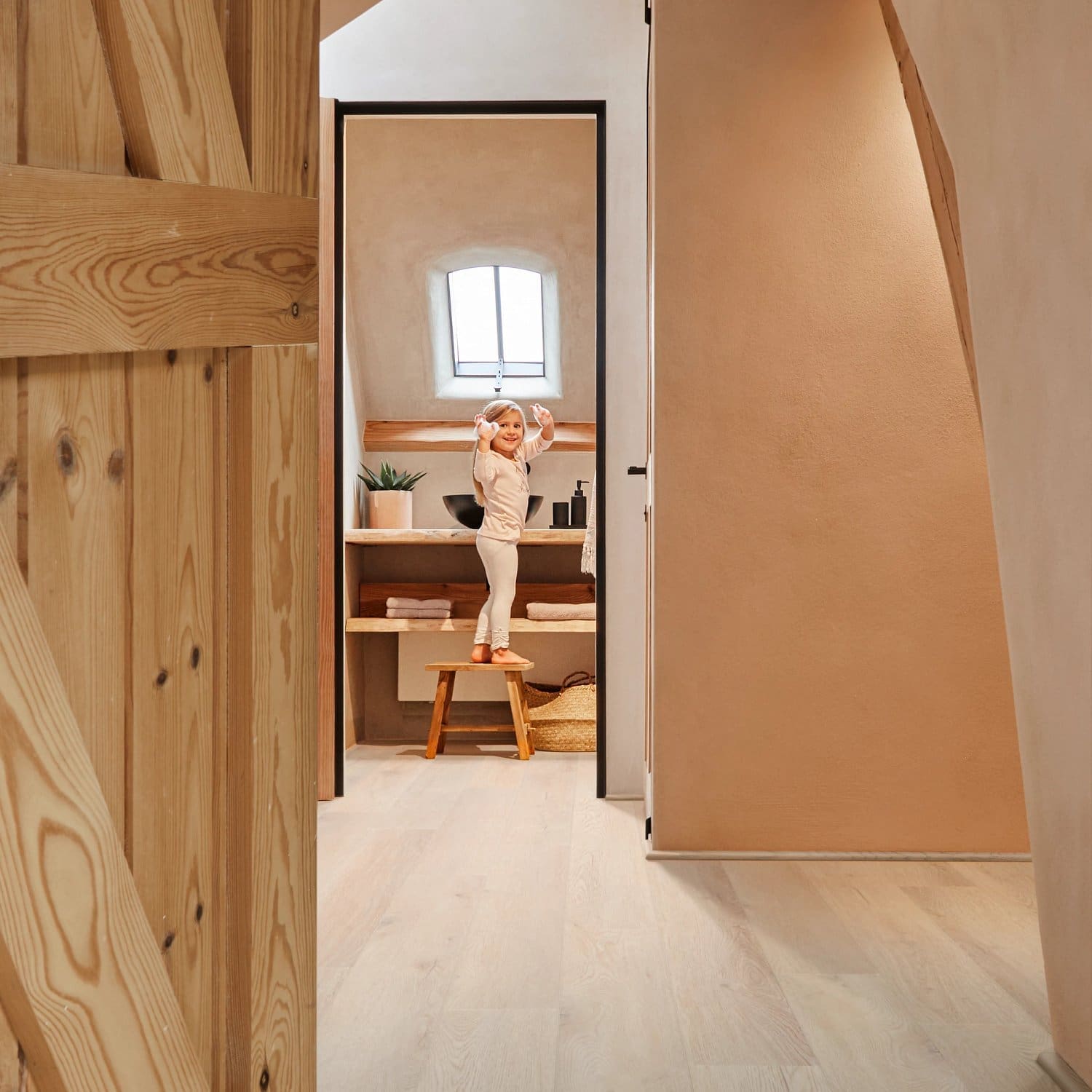 COREtec Naturals 1500+++ Series Blossom flooring - room shot showing texture and color