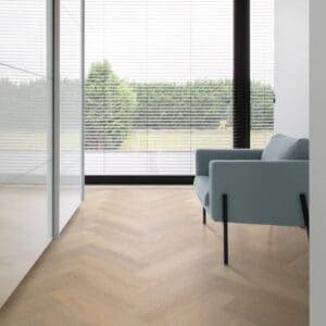 COREtec Naturals HBE Series Barley flooring - room shot showing texture and color