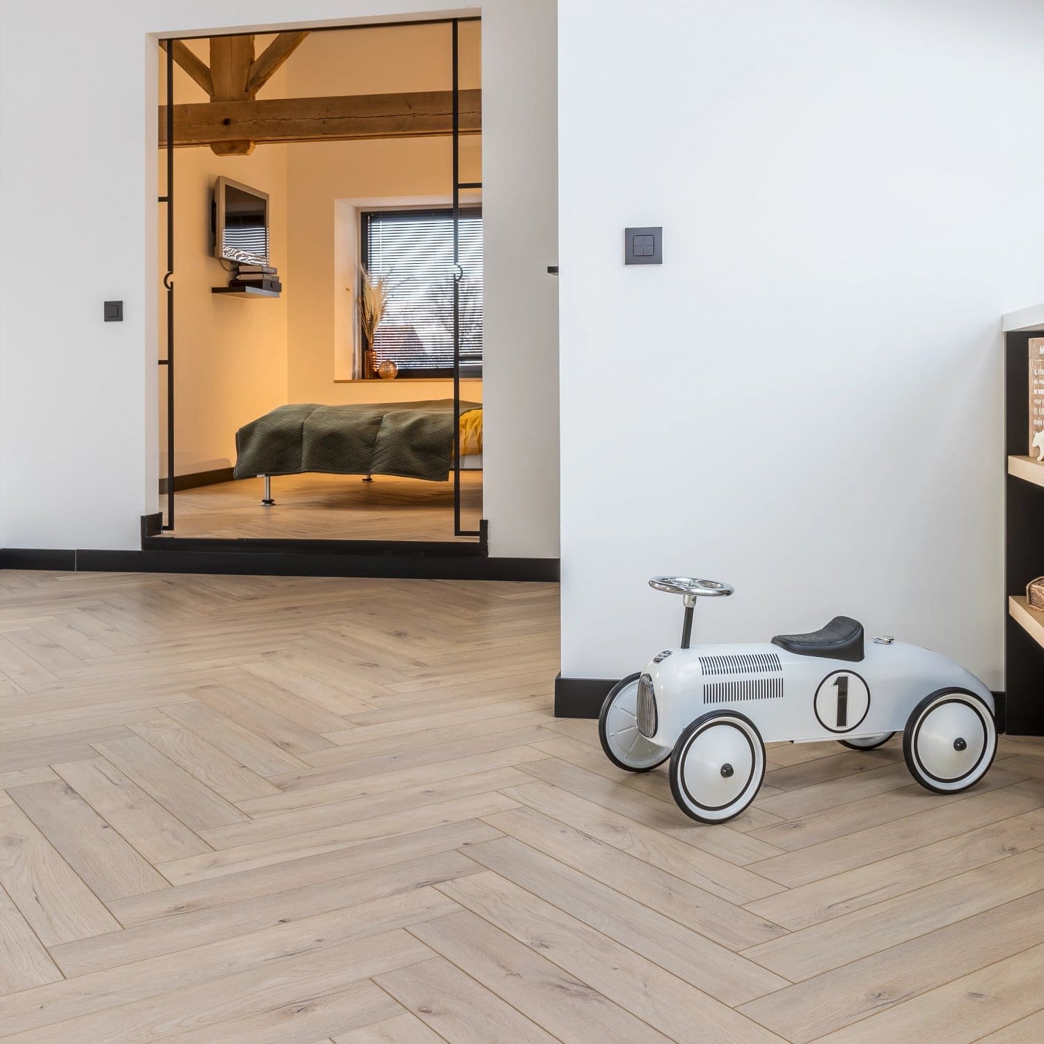 COREtec Naturals HB Series Forest flooring - room shot showing texture and color