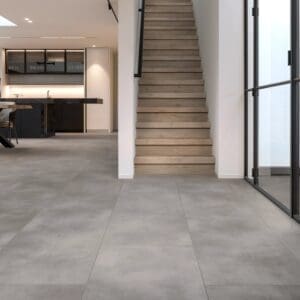 COREtec Naturals Tile+ Series Mattherhorn flooring - room shot showing texture and color