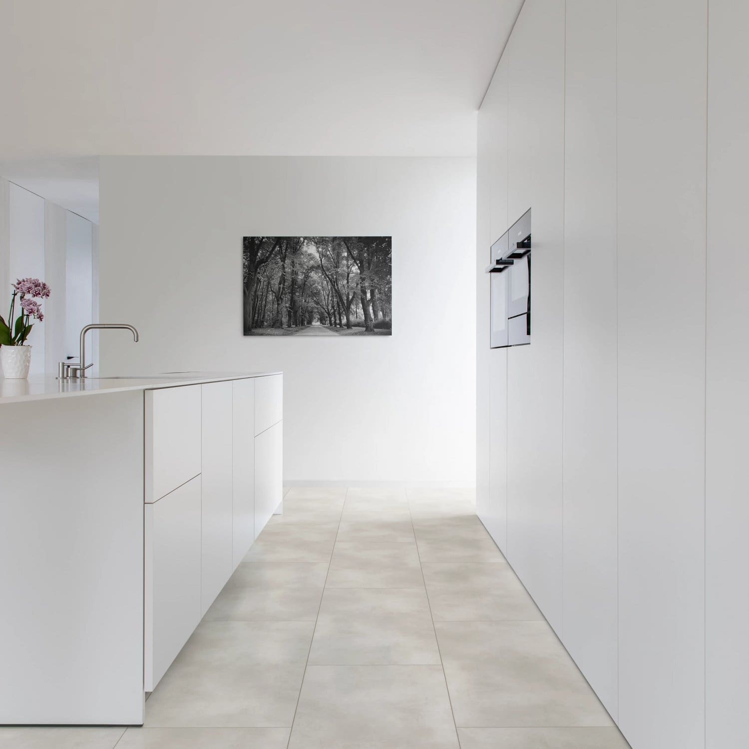 COREtec Naturals Tile+ Series Thabor flooring - room shot showing texture and color