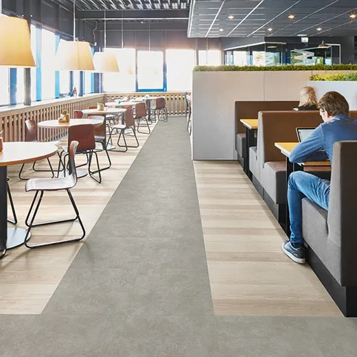 Forbo Allura Flex 0.55 Grigio Concrete 62523FL5 flooring - room shot showing texture and color