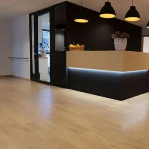 Forbo Allura Flex 0.55 Honey Elegant Oak 60065FL5 flooring - room shot showing texture and color