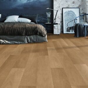 Invictus Maximus Click Highland Oak Classic flooring - room shot showing texture and color