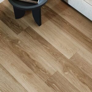 Invictus Maximus French Oak Sun flooring - room shot showing texture and color