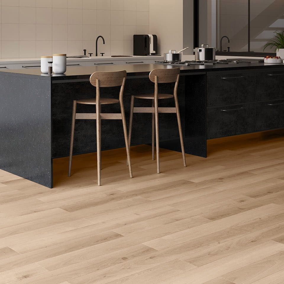 Invictus Maximus Highland Oak Sunrise flooring - room shot showing texture and color