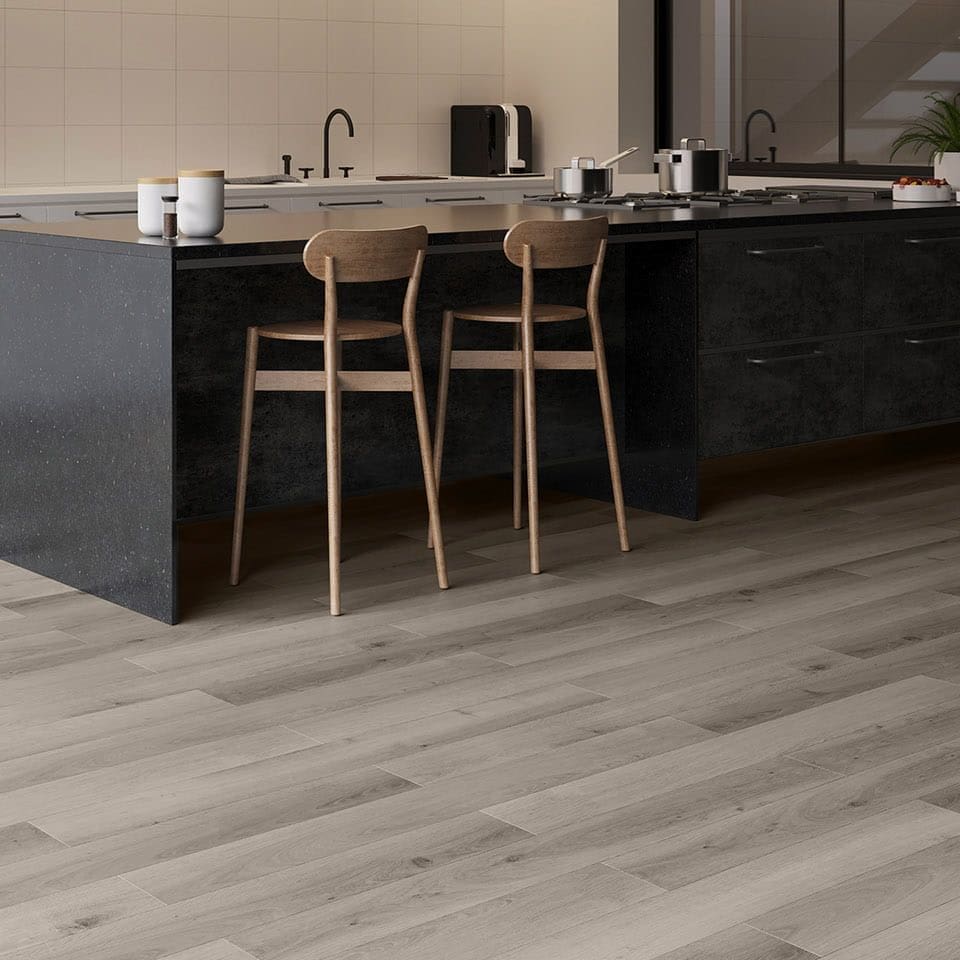 Invictus Maximus Highland Oak Frosted flooring - room shot showing texture and color