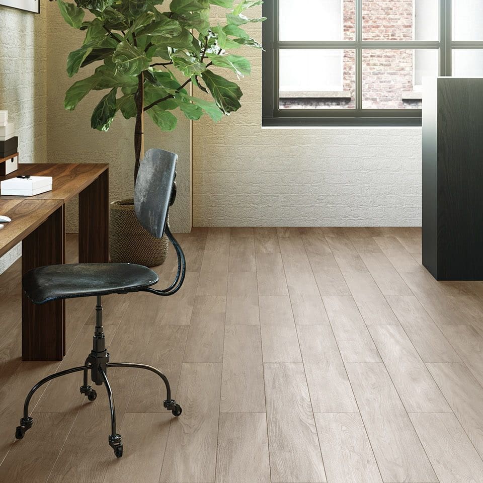 Invictus Maximus New England Oak Sand flooring - room shot showing texture and color