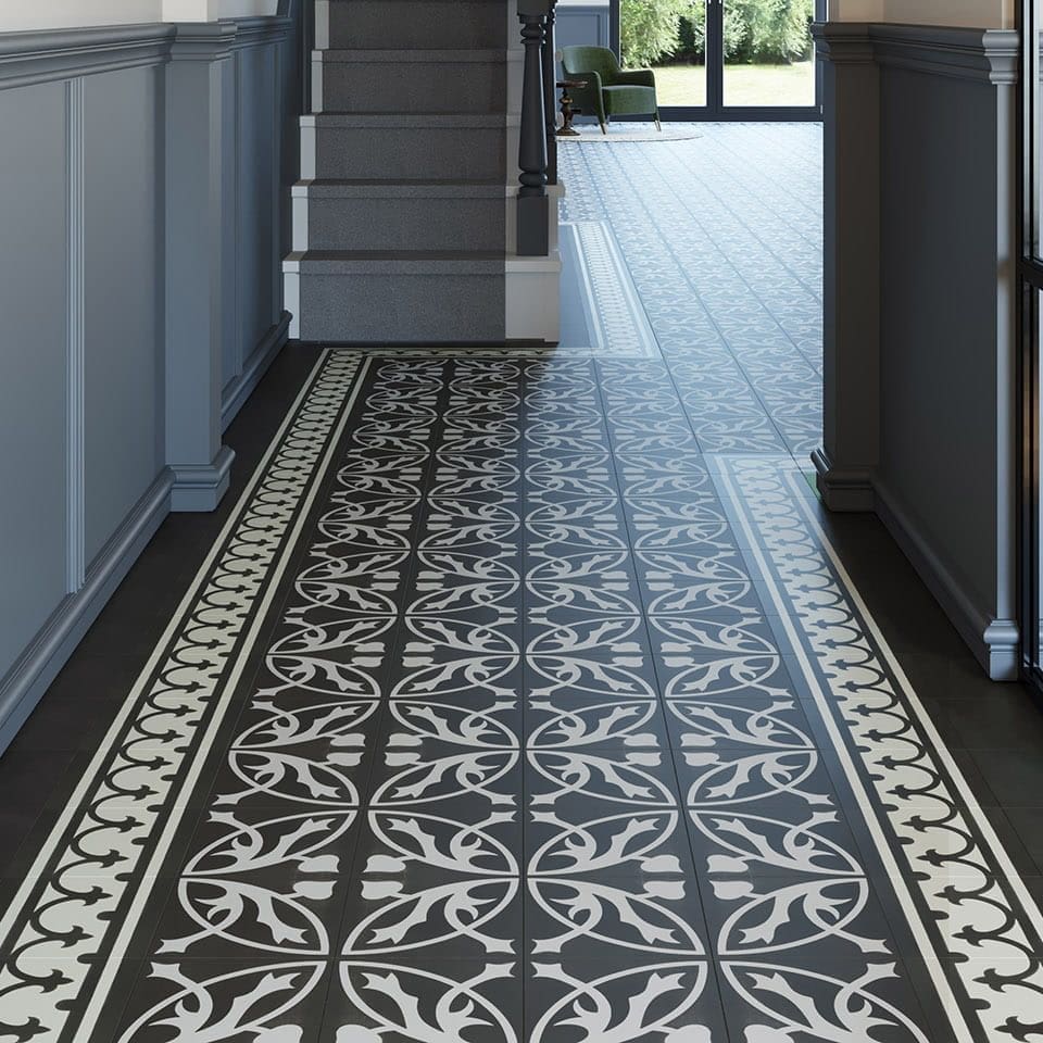 Invictus Maximus Victorian Treasure Charcoal flooring - room shot showing texture and color