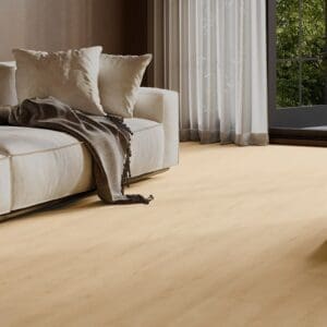 Invictus Ultimus Belrose Oak Sesame flooring - room shot showing texture and color