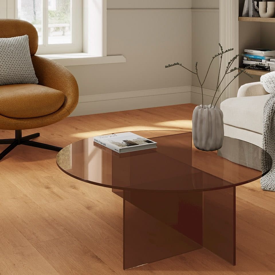 Invictus Ultimus Regency Oak Croissant flooring - room shot showing texture and color