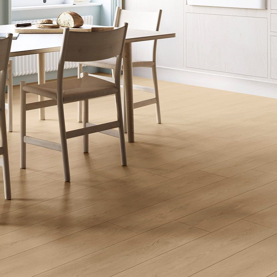 Invictus Ultimus Velvet Oak Camille flooring - room shot showing texture and color