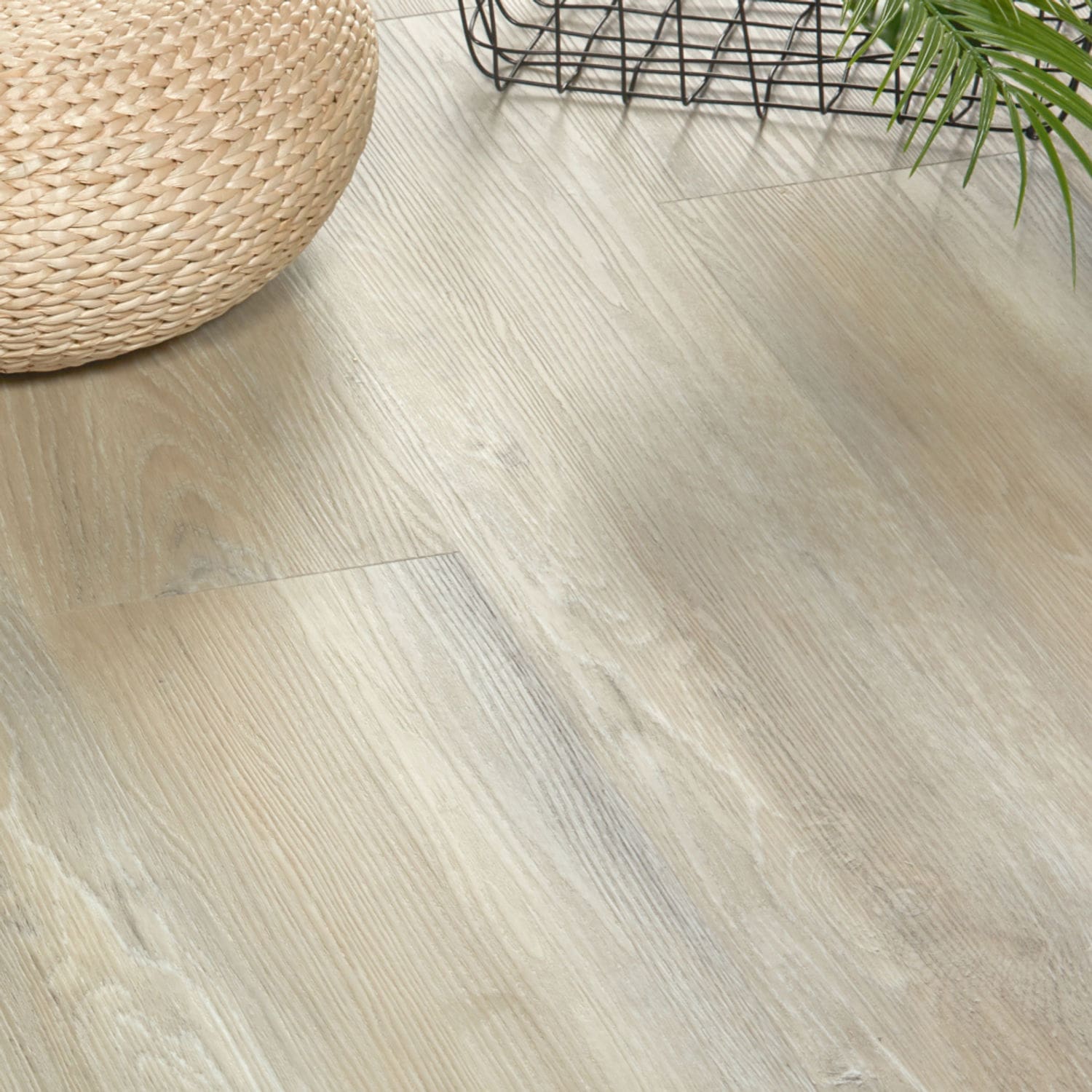 Nordikka Click SPC Birchwood flooring - room shot showing texture and color