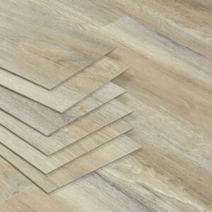 Nordikka Click SPC Birchwood flooring - close-up showing texture and color