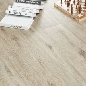 Nordikka Click SPC Cedar flooring - room shot showing texture and color