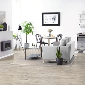 Nordikka Click SPC Cedar flooring - detail view showing texture and color