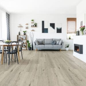 Nordikka Click SPC Siberian Spruce flooring - detail view showing texture and color