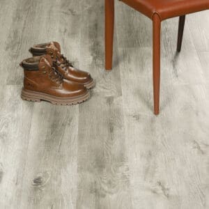 Nordikka LVT Grey Ash flooring - room shot showing texture and color