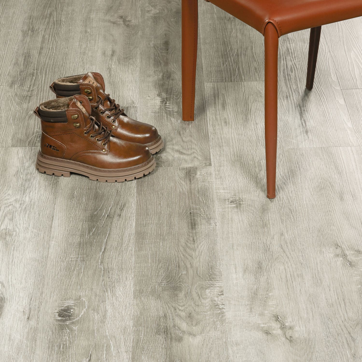 Nordikka LVT Grey Ash flooring - room shot showing texture and color
