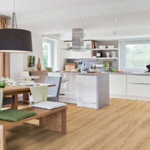 Nordikka LVT Honey Elm flooring - detail view showing texture and color